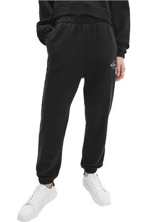 Calvin Klein Bukser, Dame, Sort, S, Bomuld, Sporty Sweatpants
