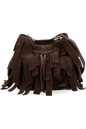 Hogan Taske, Dame, Brun, ONE SIZE, Uld, Mini Frange Stilfuld Stik