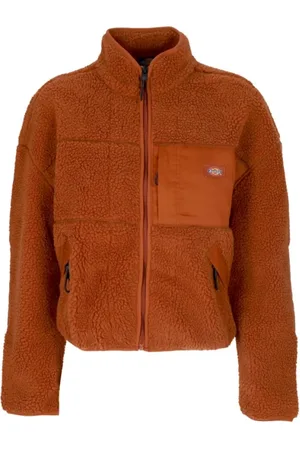 Dickies Sport, Dame, Brun, XS, Chute Fleece Jakker Streetwear Kollektion