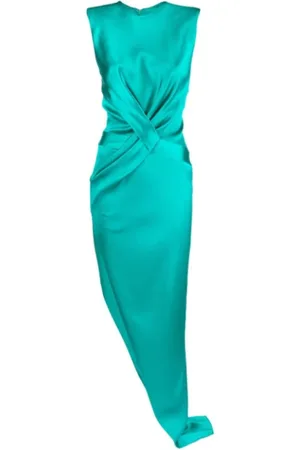 GENNY Kjole, Dame, Grøn, M, Uld, Gowns