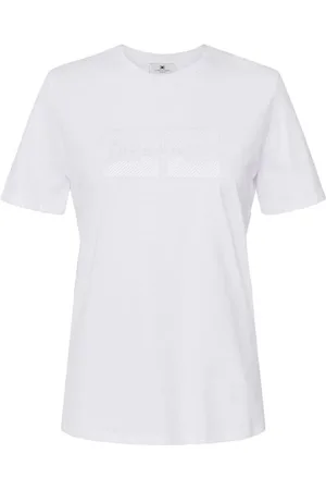 Elisabetta Franchi Top, Dame, Hvid, M, Bomuld, Chic Hvid Bomulds T-shirt