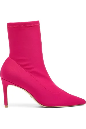 Stuart Weitzman Sko, Dame, Lyserød, 37 EU, Satin, 85 Stretch Bootie