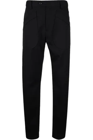 Lanvin Bukser, Dame, Sort, 3XL, Uld, Biker Effect Bukser