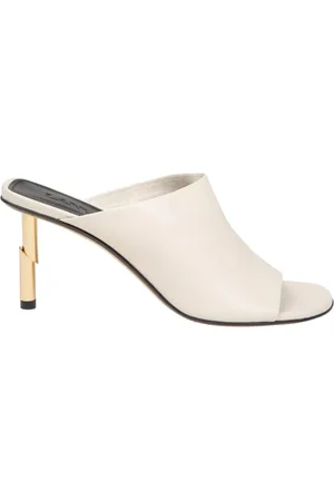 Lanvin Sko, Dame, Hvid, 36 EU, Uld, Heeled Mules