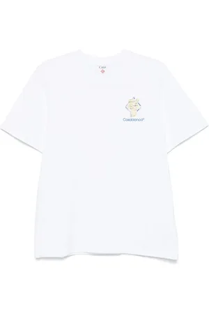 Casablanca Top, Herre, Hvid, S, Bomuld, Diamond Column T-Shirt
