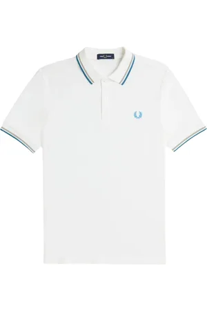 Fred Perry Top, Herre, Hvid, XL, Bomuld, Twin Tipped Polo