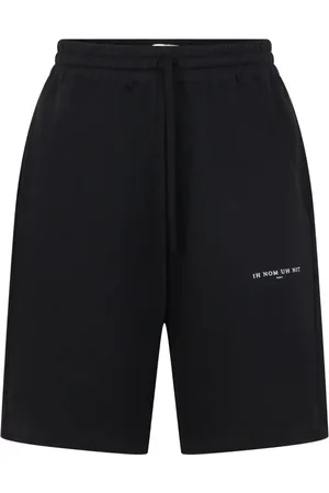 Ih Nom Uh Nit Shorts, Herre, Sort, 2XL, Bomuld, Sort bomuld sports shorts med logo print