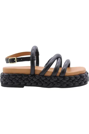 DWRS Sko, Dame, Sort, 40 EU, Uld, Stilfulde flade sandaler