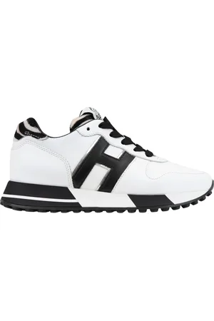 Hogan Sko, Dame, Hvid, 34 EU, Læder, Animal Print Snøresko