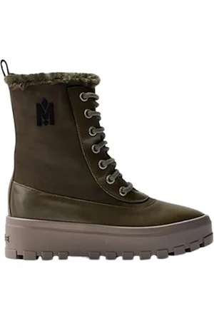 Mackage Sko, Dame, Grøn, 36 EU, Læder, Hero-W vinterstøvle med shearling-for
