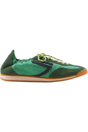 Puraai Sko, Dame, Grøn, 43 EU, Uld, Grøn Panther Basil Sneakers