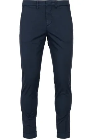 FAY Bukser, Herre, Blå, W34, Bomuld, Slim-fit Bukser