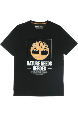Timberland Top, Herre, Sort, XL, Bomuld, Front Tee