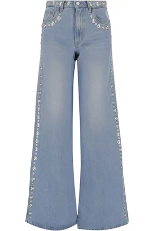COPERNI Jeans, Dame, Blå, S, Denim, Straight Leg Denim Bukser