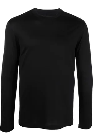 Emporio Armani Top, Herre, Sort, 2XL, Bomuld, Langærmet top