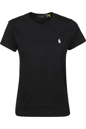 Ralph Lauren Top, Dame, Sort, M, Uld, Stilfuldt T-shirt til Mænd og Kvinder