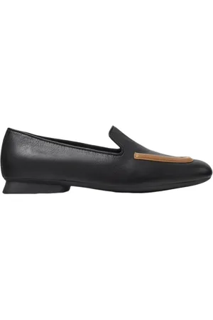 Camper Sko, Dame, Sort, 37 EU, Læder, Sort læder ballet flats