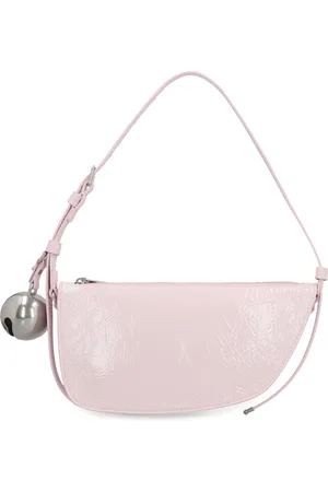 Burberry Taske, Dame, Lyserød, ONE SIZE, Uld, Shield Sling Læder Skuldertaske