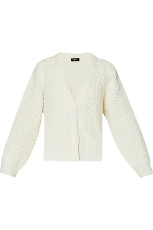 Liu Jo Strik, Dame, , L, Uld, Stilfuld Strikket Cardigan
