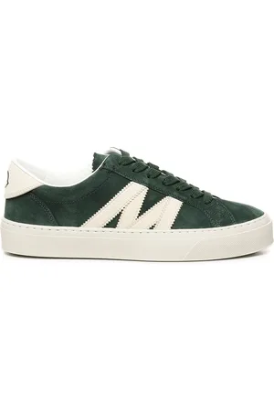 Moncler Sko, Herre, Grøn, 42 1/2 EU, Suede, Grønne Suede Snøresko