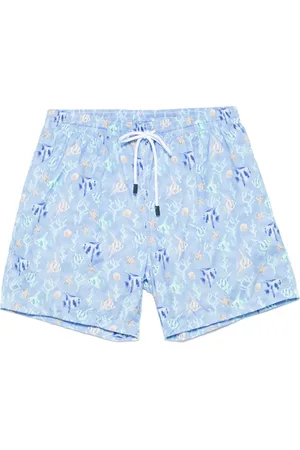 BARBA Badetøj, Herre, Blå, M, Polyester, Polyester Badeshorts med sidelommer