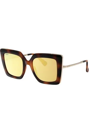 Max Mara Tilbehør, Dame, Brun, 52 MM, Uld, Solbriller
