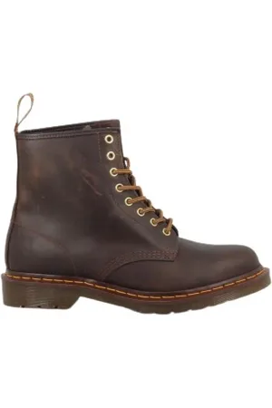 Dr. Martens Sko, Herre, Brun, 44 EU, Læder, Crazy Horse Snørestøvler