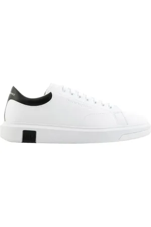Armani Exchange Sko, Herre, Hvid, 41 EU, Læder, Hvide Sneakers Læder Vietnam Fremstillet