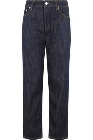 DEPARTMENT FIVE Jeans, Dame, Blå, W28, Bomuld, Regelmæssige ankellængde jeans i mørkeblå