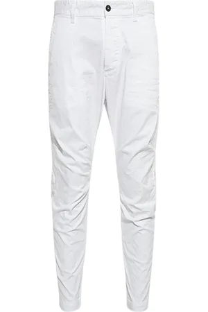Dsquared2 Bukser, Herre, Hvid, XS, Bomuld, Slim Fit Cotton Stretch Chino Bukser
