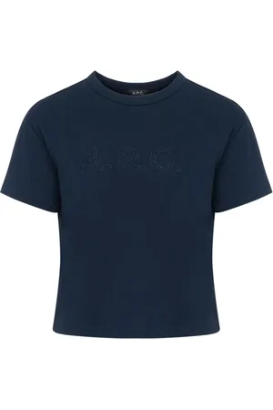 A.P.C. Top, Dame, Blå, XS, Bomuld, Cotton T-Shirt Anine
