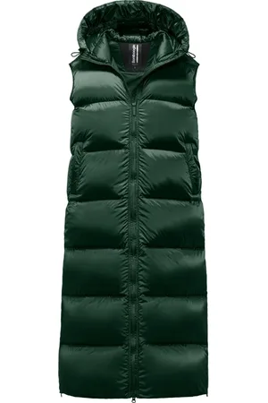 Bomboogie Jakke, Dame, Grøn, M, Nylon, Pola Vest - Dunvest i skinnende nylon