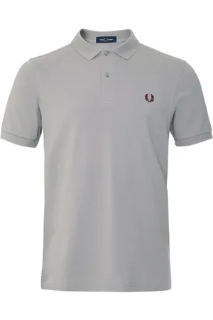 Fred Perry Top, Herre, Grå, 2XL, Bomuld, Slim Fit Plain Polo