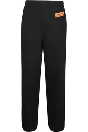 Heron Preston Bukser, Herre, Sort, S, Bomuld, Logo Patch Bomulds Sweatpants