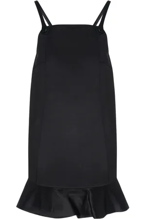 Ganni Kjole, Dame, Sort, L, Satin, Duchess Satin Mini Kjole