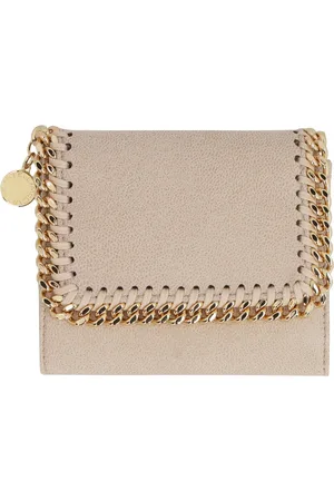 Stella McCartney Tilbehør, Dame, , ONE SIZE, Uld, Lille Flap Wallet med Trykknaplukning