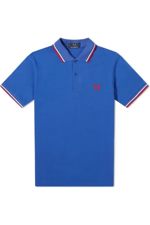Fred Perry Top, Herre, Blå, XS, Bomuld, Original Twin Tipped Polo
