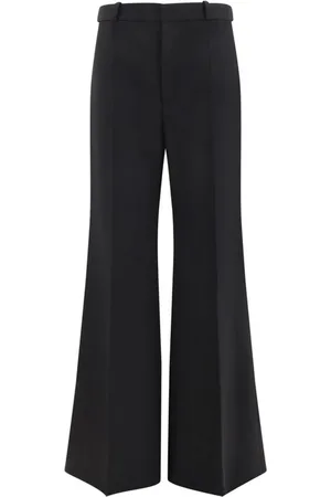 Chloé Bukser, Dame, Sort, XS, Uld, Brede Uld Flare Bukser