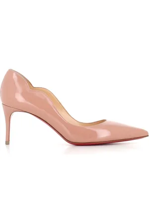 Christian Louboutin Sko, Dame, Lyserød, 36 1/2 EU, Læder, Nude laklæder pumps