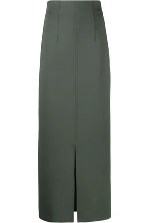 Max Mara Nederdel, Dame, Grøn, L, Duccio Maxi Nederdel