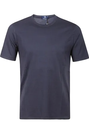 FEDELI Top, Herre, Blå, 3XL, Bomuld, Cotton Tee