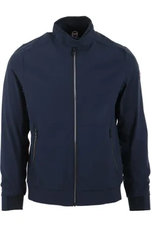 Colmar Jakke, Herre, Blå, L, Uld, Logo Patch Fabric Jacket