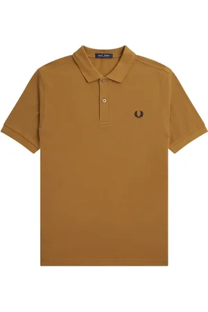 Fred Perry Top, Herre, Brun, 2XL, Bomuld, Slim Fit Plain Polo