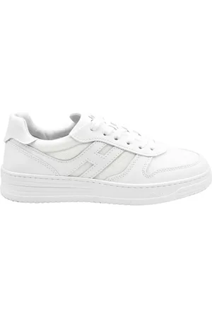 Hogan Sko, Herre, Hvid, 40 EU, Læder, Hvide sko med snøre, elegant stil