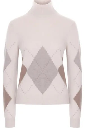 Loro Piana Strik, Dame, , S, Cashmere, Argyle Cashmere Jumper