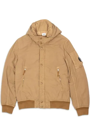 C.P. Company Jakke, Herre, Brun, L, Nylon, Flatt Nylon Vatteret Jakke