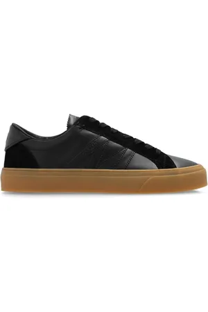 Moncler Sko, Herre, Sort, 43 EU, Læder, Sportssko `Monaco2`
