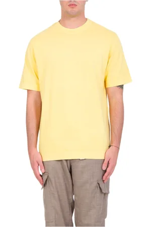 Circolo Top, Herre, Gul, M, Bomuld, Garment Dyed Jersey Tee