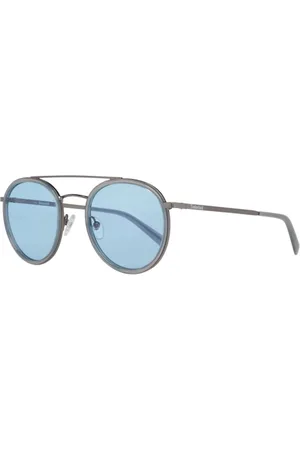 Timberland Tilbehør, unisex, Grå, 61 MM, Uld, Sølvfarvede solbriller i metal og plastik