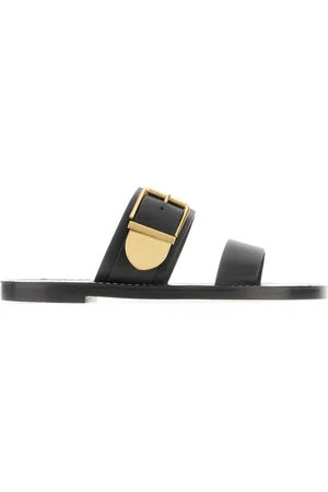 Chloé Sko, Dame, Sort, 36 EU, Læder, Rebecca Flat Sandaler